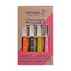 Opinel LES ESSENTIELS 50s Küchenmesser-Set, 4-teilig (9.60 cm, 4x) (1452)