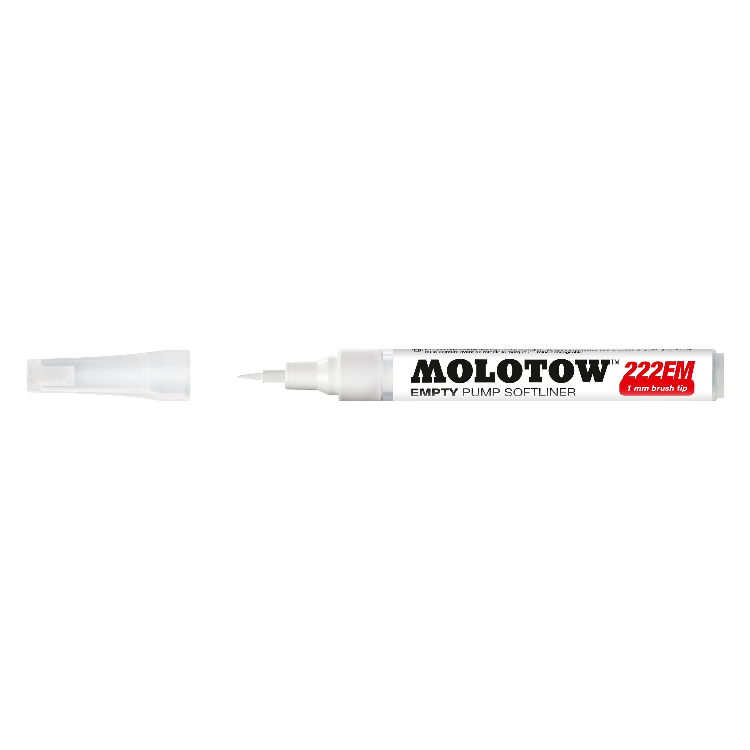 Molotow Leermarker Pump Marker System 222 EM Soft Brush (1x) (MO211011)