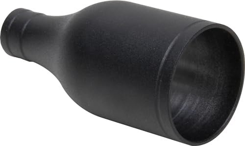 Kopp Afdekking/steun voor E27-isolatiemateriaal, zwart aluminium, Diameter: 40 mm, Lengte: 90 mm