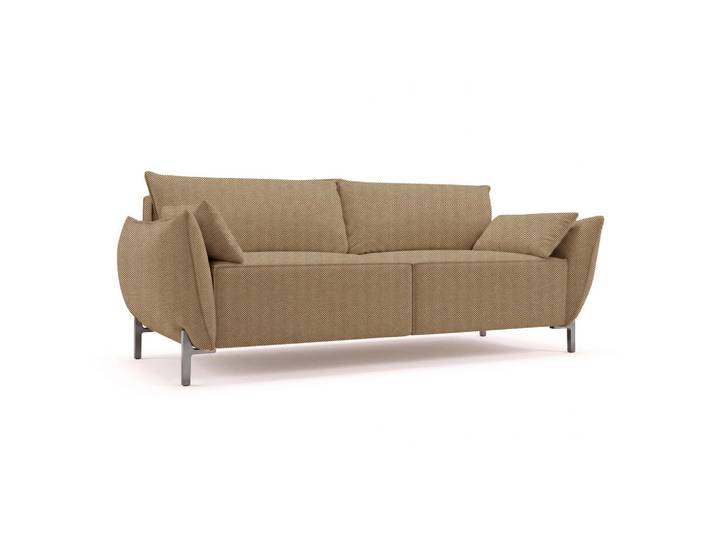 Kaiser Möbel Sofa 2-Sitzer für Terrasse und Garten, Stoff Sunlight, Toffee, Sunmee, Braun, Holz, 158x90x95 cm, Gartenmöbel, Loungemöbel, Gartensofas & Loungesofas