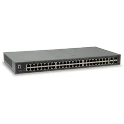 LevelOne Switch 48 Fast Ethernet-Port + 2 Gigabit-Ports SFP/RJ45 unmanaged (FGU-5021)