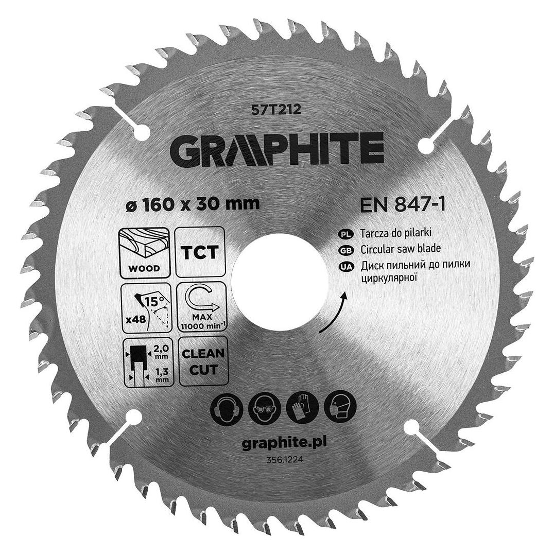 Graphite Sägeblatt, Widia, 160 x 30 mm, 48 Zähne (60502280)