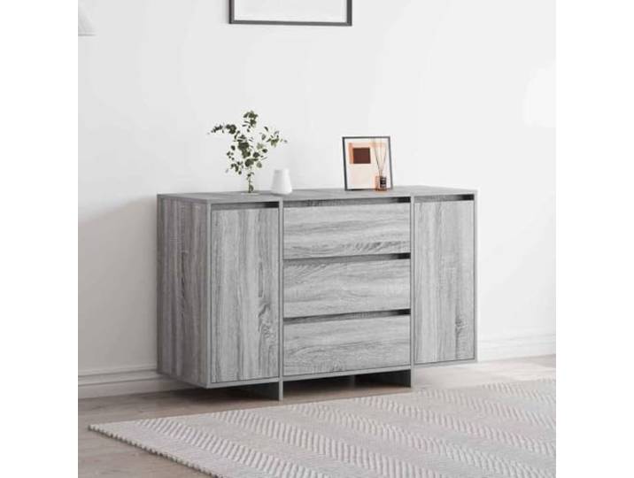 Jkghdrt Sideboard Graues Sonoma 120x41x75 cm Holzwerkstoff Schubladen Sideboard, Grau Sonoma, 120x41x75 cm, Holzwerkstoff, Schubladen, Regalbretter, Wohnzimmer, Essbereich