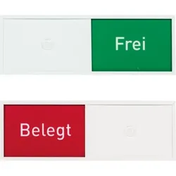 Schild I Anzeige Frei-Belegt, für Türschild Madrid, weiß, Aluminium, 150,5x50,5mm