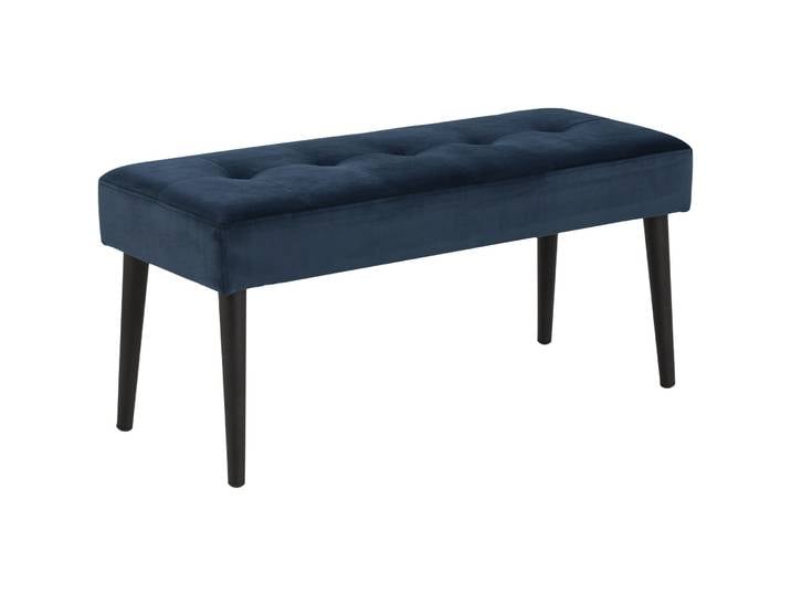 Bank Amaris blau Stoff B 95 H 45 cm
