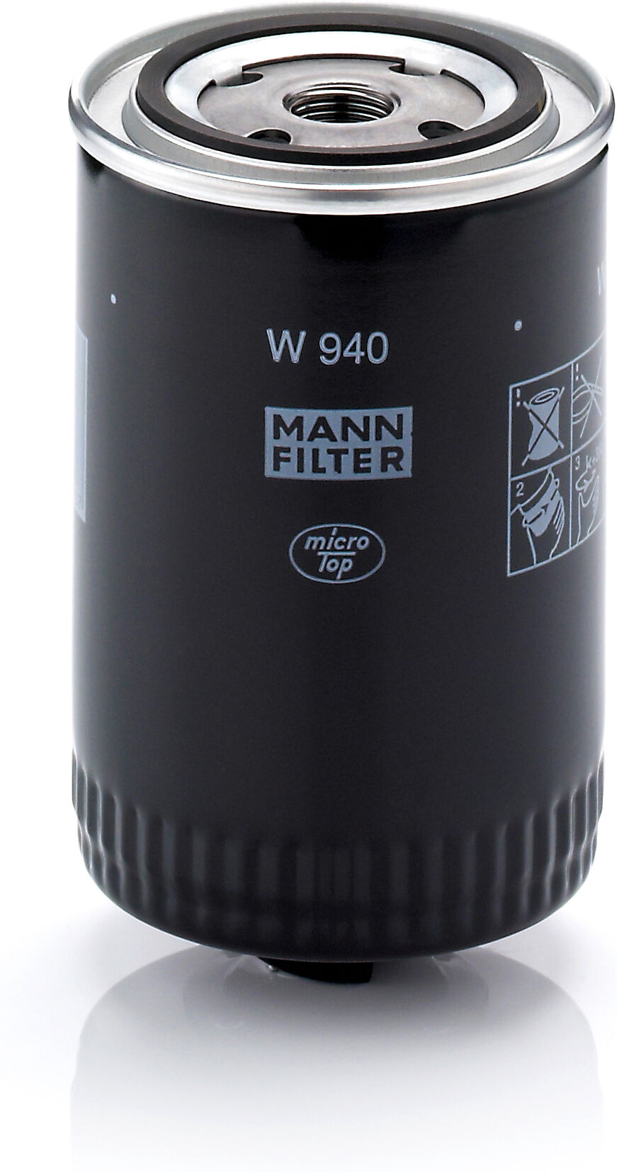 Mann-Filter Filter, Arbeitshydraulik W 940 Für Volvo Isuzu Talbot Onan Ford Steyr Sunbeam Gm Fiat Renault Lamborghini Gurgel Citroën Man
