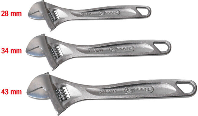 Jeux de clés à molette, 3 pcs. ; KS Tools (577.0399)