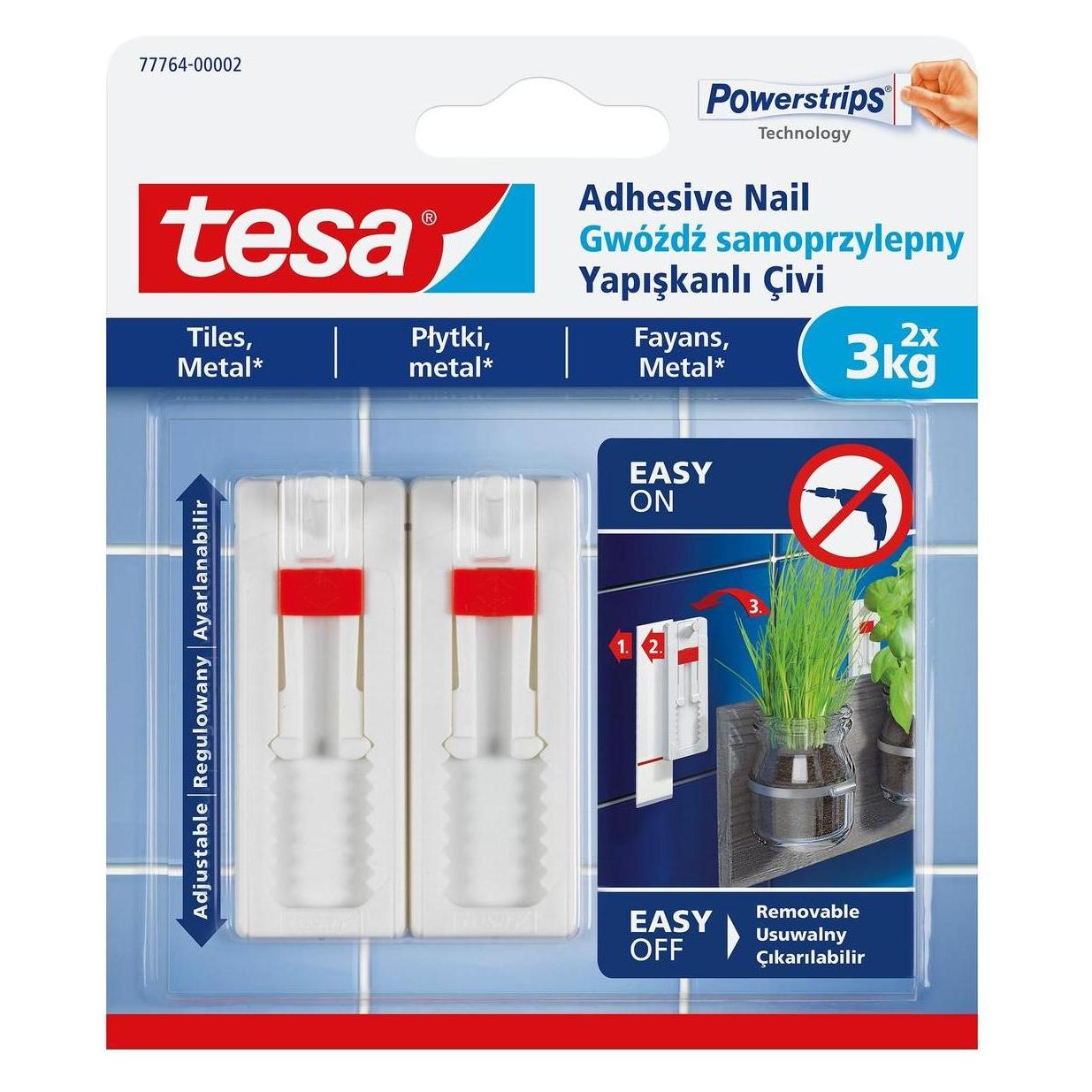 tesa 77764 Mounting System. 2X3kg (77764-00005-00)