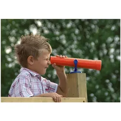 Karibu Teleskop rot für Spielturm inkl. Befestigungsmaterial