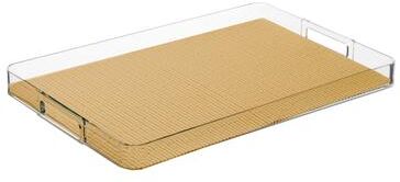 Kraftware Fishnet Rectangular Lucite Serving Tray