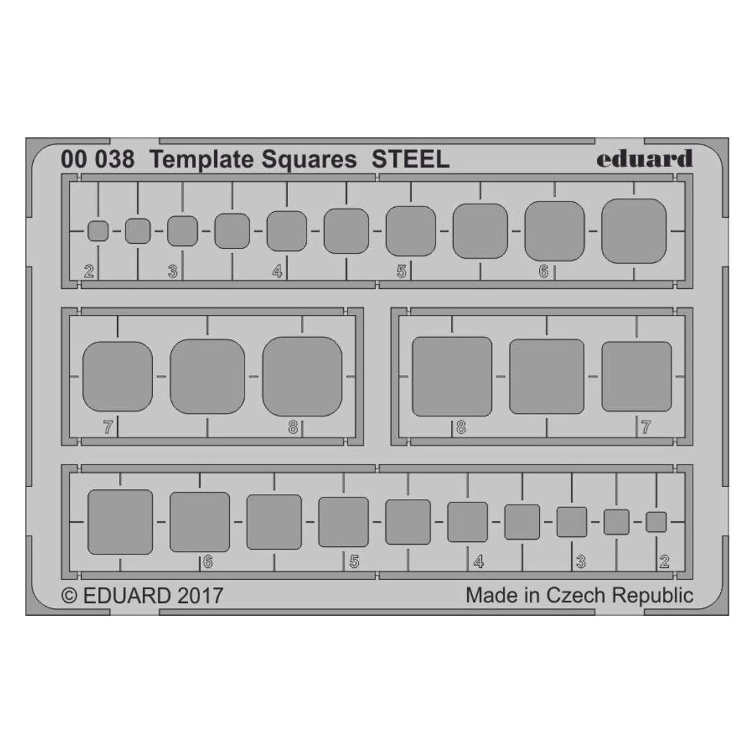 Eduard Template Squares STEEL (00038)