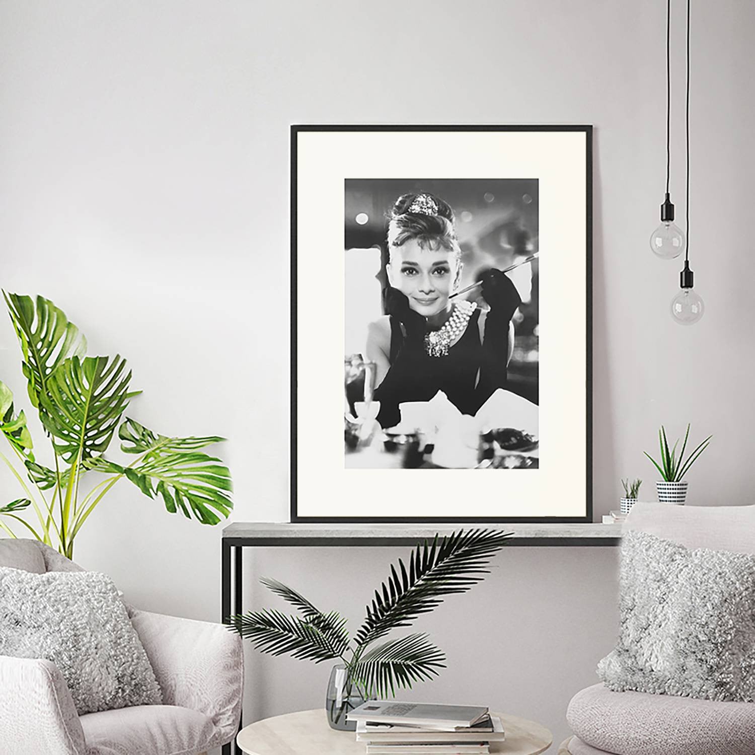home24 Breakfast at Tiffanys Wanddecoratie - Meerdere kleuren - B: 62 cm, H: 82 cm
