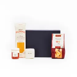 fein und kostbar Geschenkkorb, L'Originale Italiano, Box, 4-teilig, gefüllt mit italienischen Spezialitäten