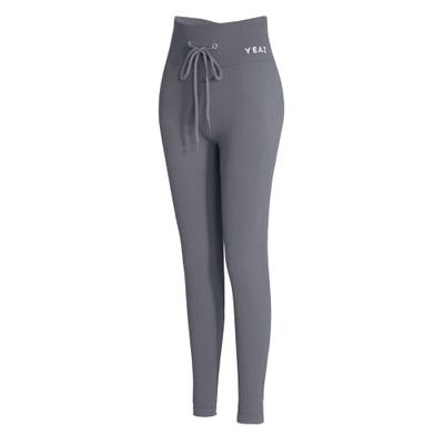 Leggings YEAZ "Leggings RUNWAY", Damen, Gr. M, US, grau, Obermaterial: 87% Nylon NY. 13% Elasthan EL., Hosen Leggings