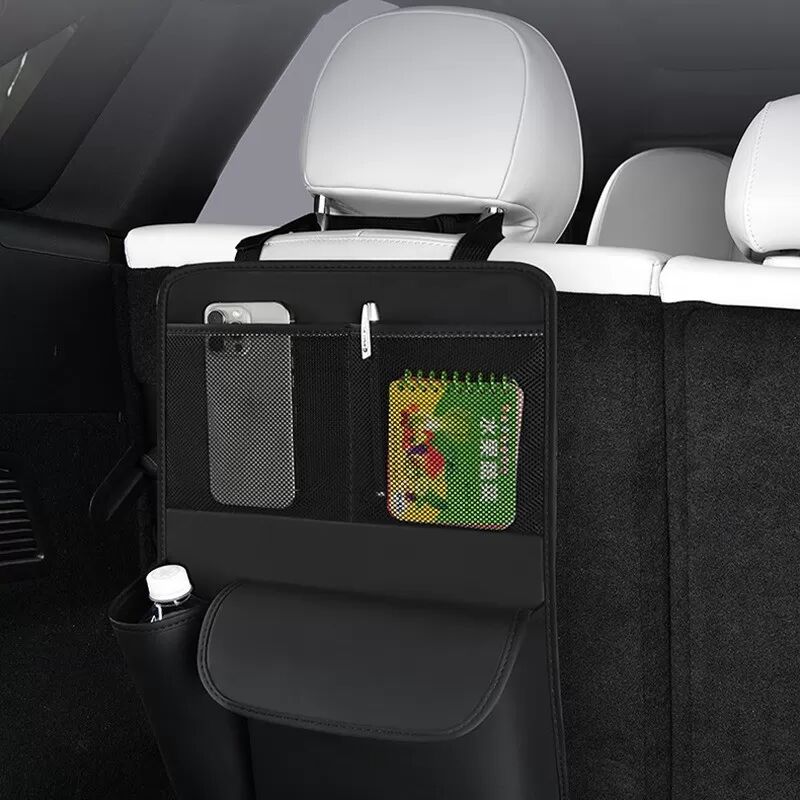 INF Leder Auto Kofferraum Organizer: Multifunktionales Aufbewahrungsnetz für Universal Auto Einsatz