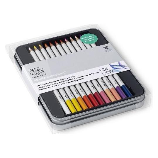 Winsor & Newton Precision watercolour pencil 24pcs in tin box (24x) (0490015)