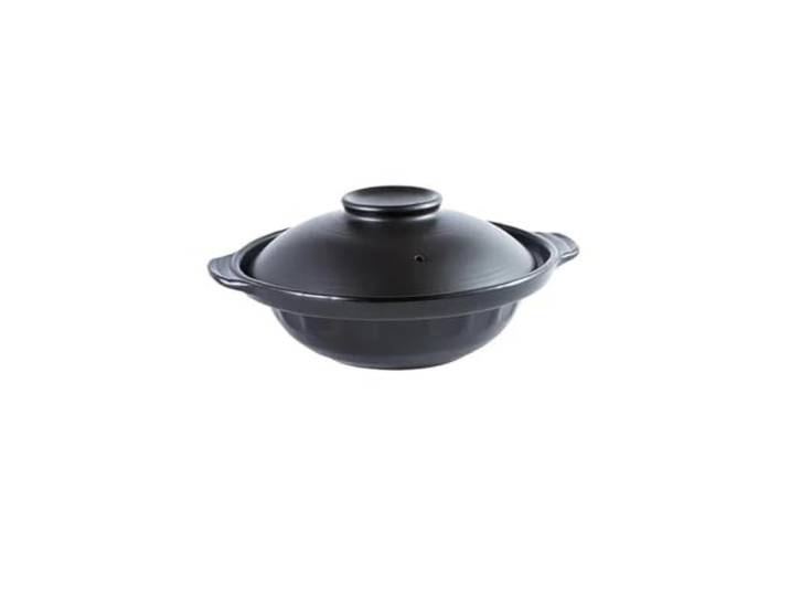 Koreanischer Topf, Auflauf, Keramik, Suppentopf, gedämpfter Reis, geschmorter Hühnerreis und hitzebeständiger Tontopf, Reis-Gas-Tontopf(Shallow 1.7 L)