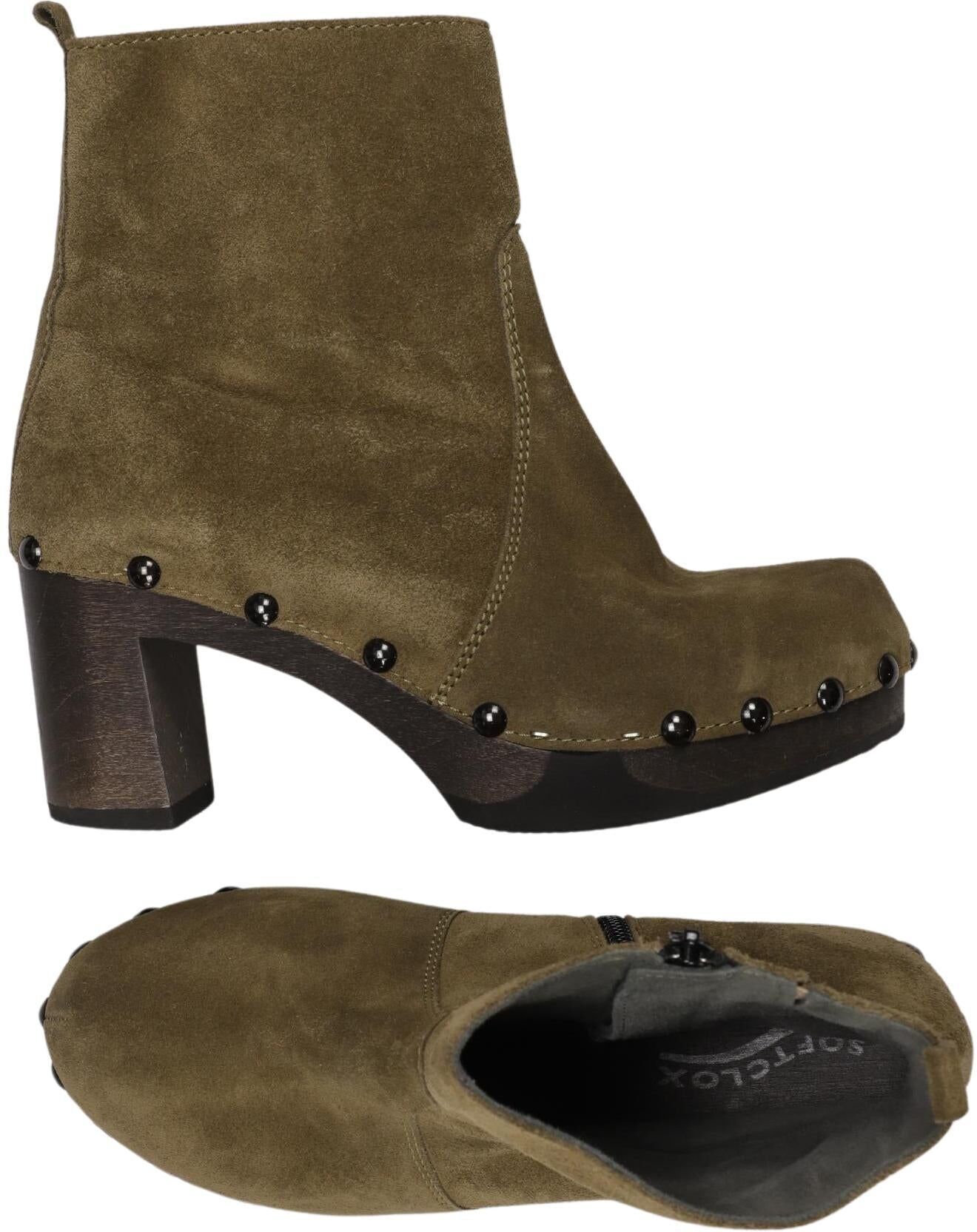 Gabor Damen Halbschuh, Grau, Gr. EU 40 (UK 6.5), Leder - Second Hand