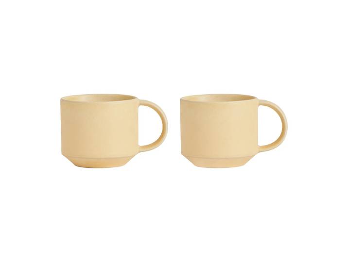 OYOY Pack de 2 tasses Yuka Beurre