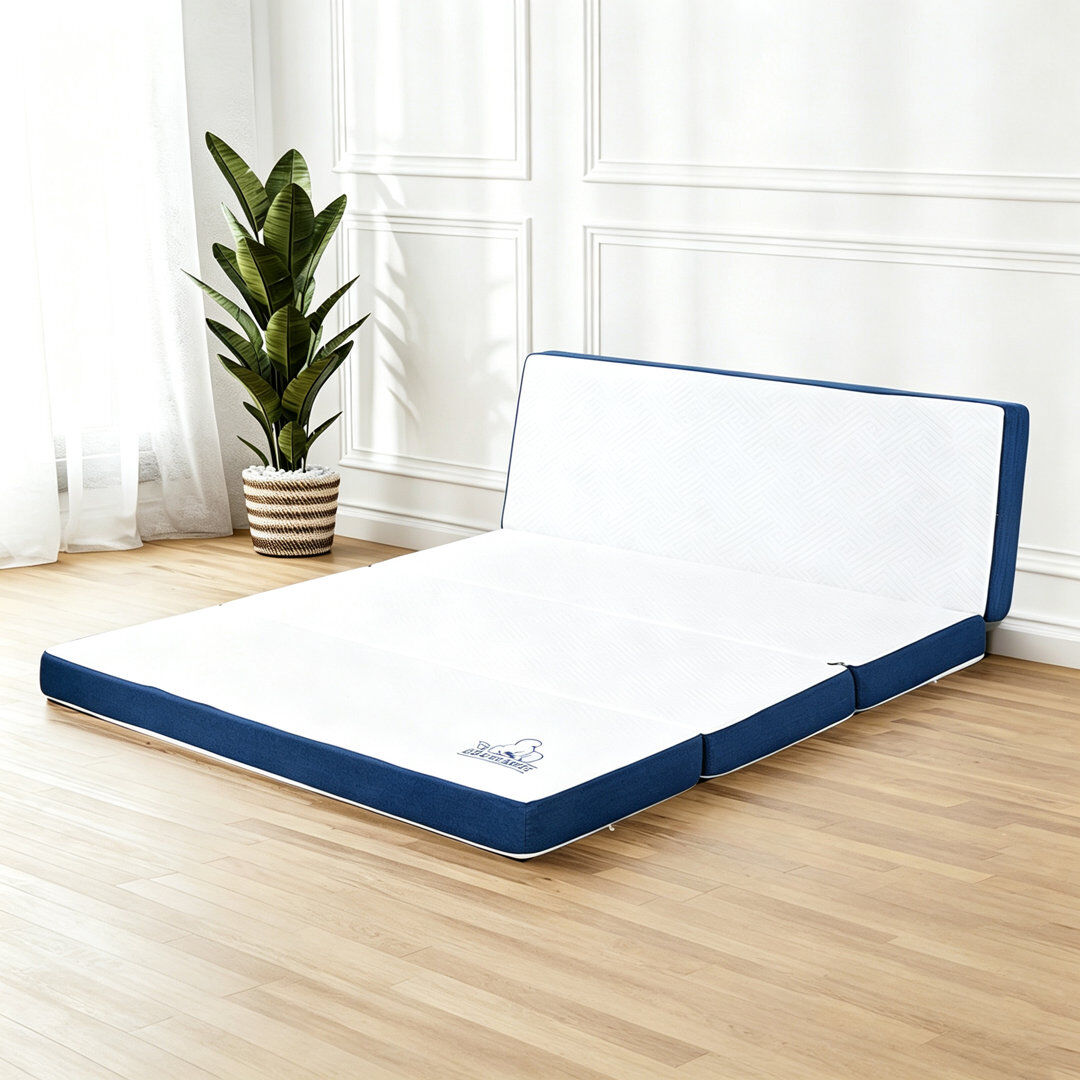 Rattrix 10cm & 15cm Folding Mattress, 4 Fold Design Foam Mattress 15 cm/Double