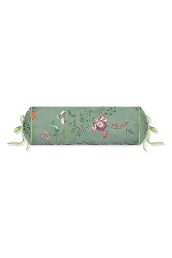 Pip Studio Everbloom Roll Cushion Groen