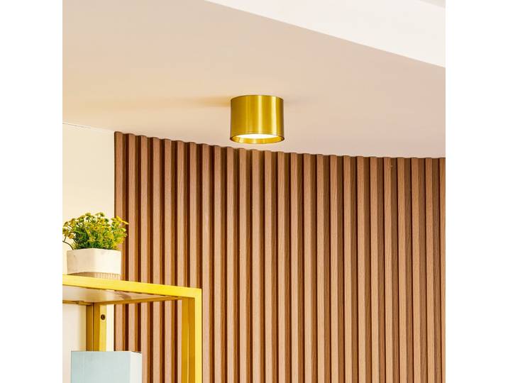 Nivoria LED Spotlight Ø12 Gold - Lindby - Wohnzimmer - Modern - Aluminium - Rund