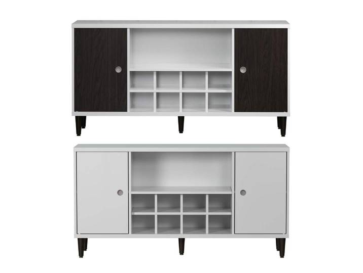 trendteam Evolution Sideboard / 100% Werkzeuglose Montage / Wechselfronten/ ca. 136/70/36 cm