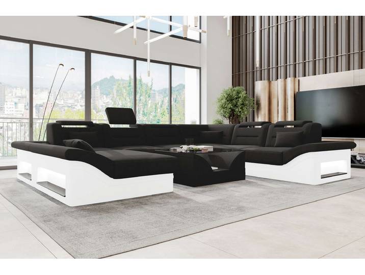 XXL Wohnlandschaft Enzo Stoffsofa