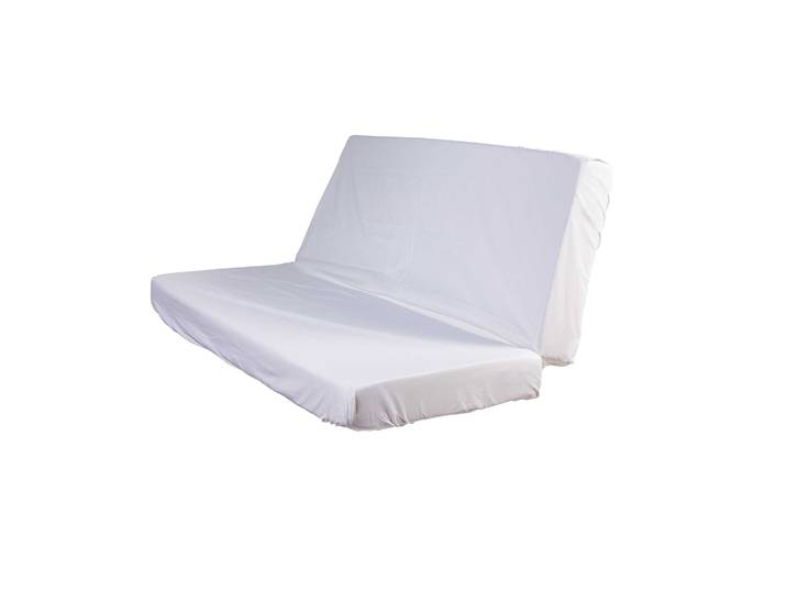 Drap housse blanc pour matelas clic-clac bonnet 20 cm 140x190