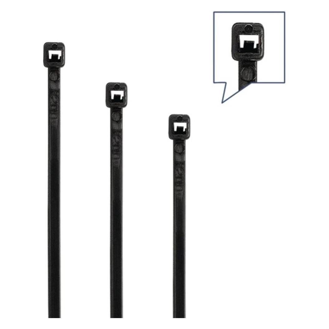 HP Autozubehör Kabelbinderset 350-tlg.PA 6.6 schwarz/UV-stabil (Kunststoffkabelbinder, 380 mm, 350 Stk.) (NW-SET 1)