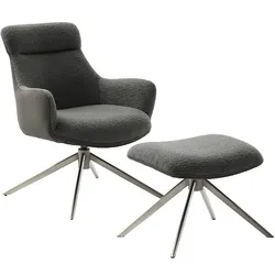 iNNoSeat by MCA + PELION Drehstuhl mit Armlehnen - versch. Farben - Edelstahl / Anthrazit
