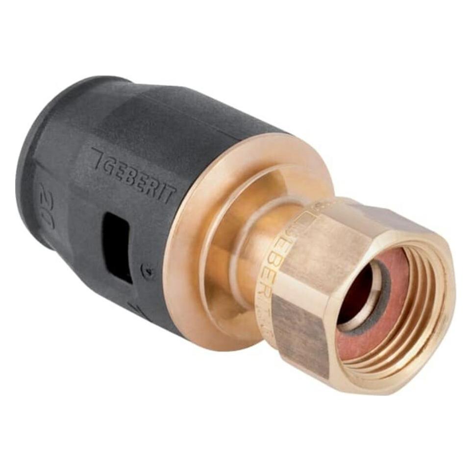 Geberit bergang PushFit d= 25mmxG 1, mit Überwurfmutter, Rotguss (88051275)