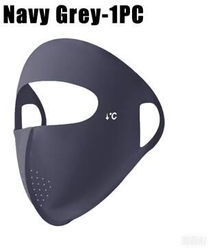 DynamicDeals Women Summer UV Protection Face Mask Adjustable Full Face Sun Shield For Hiking & Cycling gray