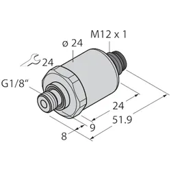 Turck Drucktransmitter PT40R-1013-IOL-H1141