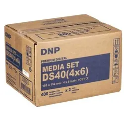 DNP DS 40 Media DS 10x15 cm 2x 400 Prints (10 x 15 cm, 400 Stk.), Fotopapier, Mehrfarbig