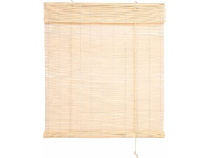 Seitenzugrollo LIEDECO Bambus Gr. 3, beige (naturfarben), B:100cm H:160cm, Bambus, Rollos, Seitenzugrollo, Bambusrollo