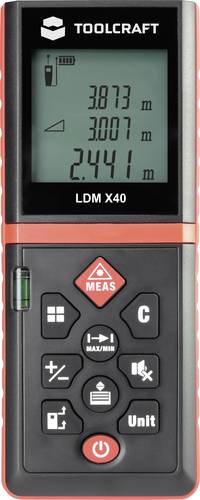 TOOLCRAFT LDM X40 Laser-Entfernungsmesser 40m