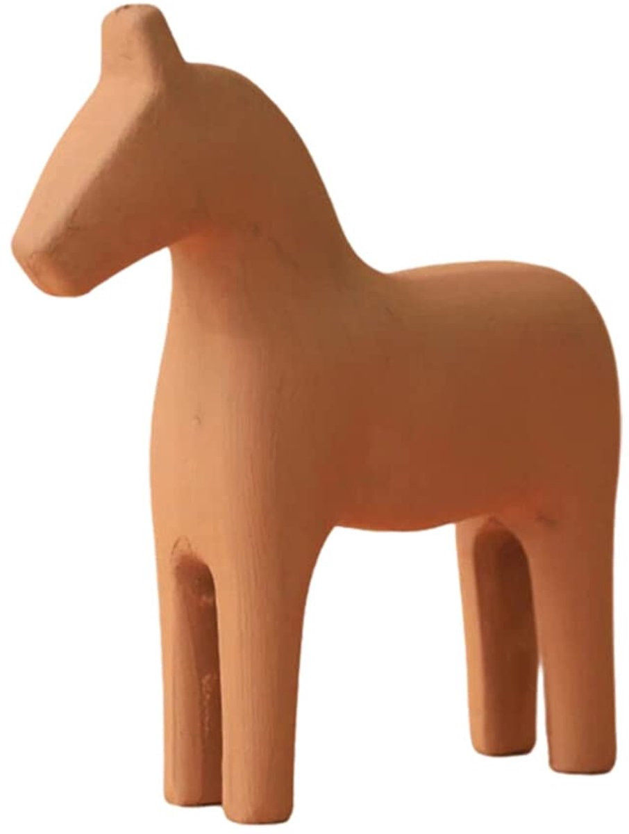 Ibenzoa Houten Paardenbeeldje voor Scandinavische Tafeldecoratie