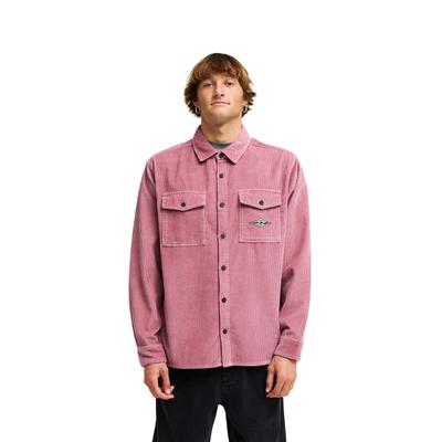 Langarmhemd BILLABONG "Bong Days", Herren, Gr. S, rot dahlia, Obermaterial: 100% Baumwolle., Hemden