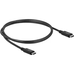 Delock USB-Kabel USB-C (M) bis USB-C (M) (0.80 m, USB 4, 100 W), USB Kabel