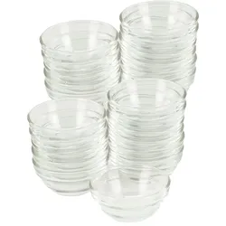 GVK ECO Glasschüssel Ø 6cm 24 Stück im Set Beilagenschüssel Dessertschale Stapelschale