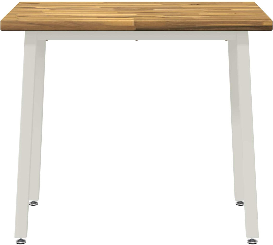Borough Wharf Acacia Dining Table Natural / Black 75cm H x 110cm W x 55cm D