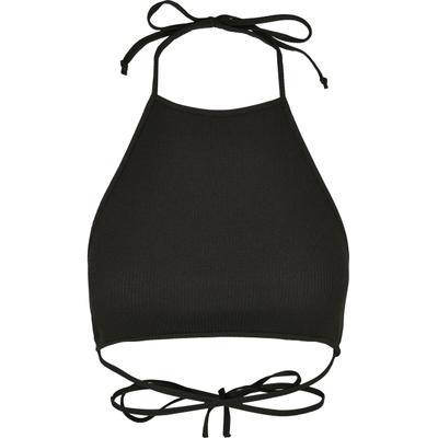 Tanktop URBAN CLASSICS "Urban Classics Damen Ladies Rib Trapeze Cropped Top", Damen, Gr. XXL, schwarz, 75% Polyester, 20% Viskose, 5% Elasthan, unifarben, slim fit, Tops Tanktop