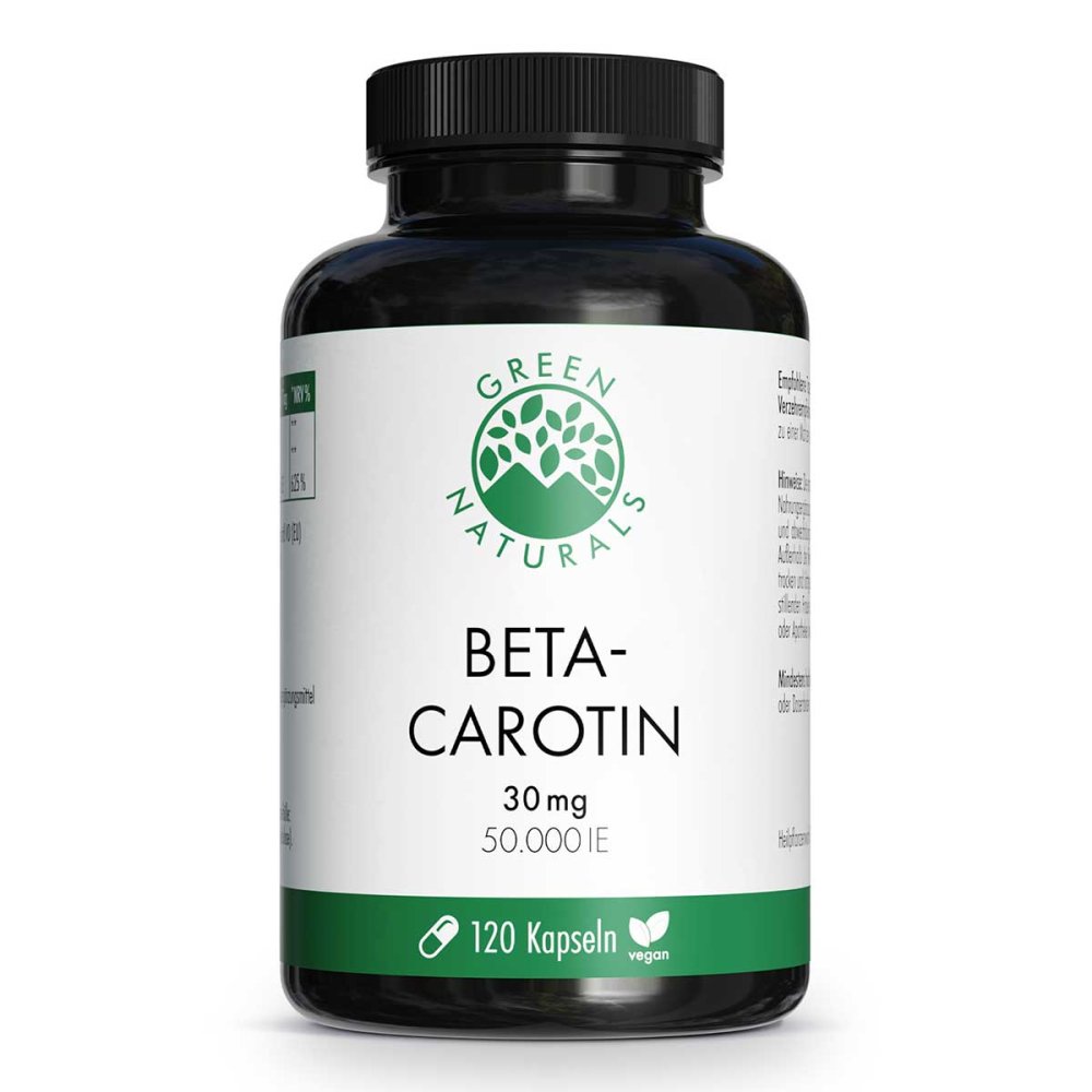 Heilpflanzenwohl GmbH Green Naturals® Beta-Carotin 30mg - 50.000 IE Kapseln vegan 20189809
