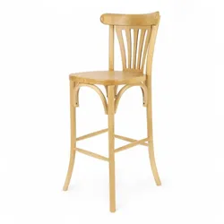 Bistromania - Barstuhl HALLES - Helle Ulme - L41xB46xH109 cm