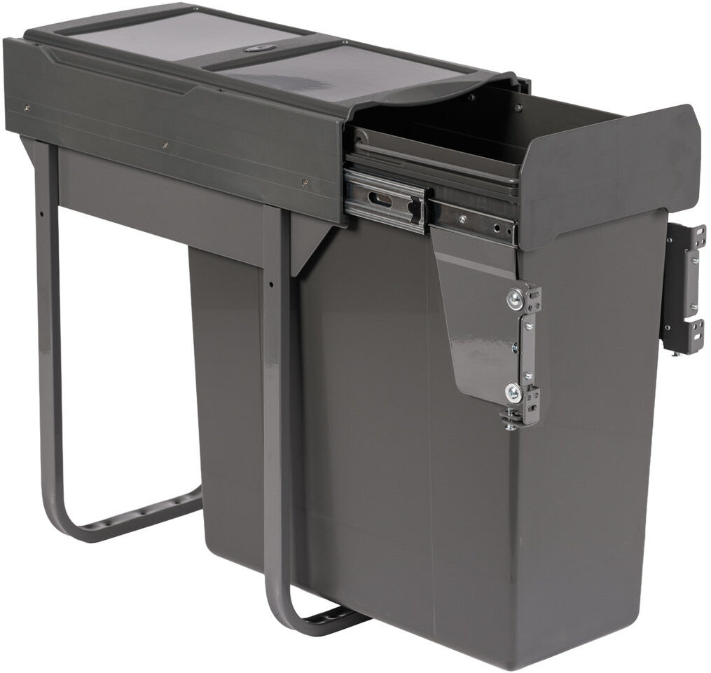 AUSTEN & Co. Pull Out Rubbish Bin - 34 L Grey