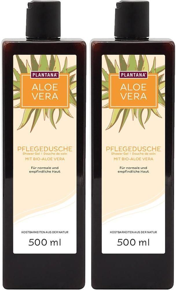 Plantana Aloe Vera Pflege Duschbad m.Bio-AloeVera 2x 2x500 ml Duschgel