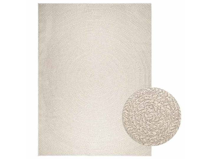 Tapis-Tapis de salon-Tapis Chambre ZIZUR crème 240x340 cm aspect de jute intérieur extérieur 848731