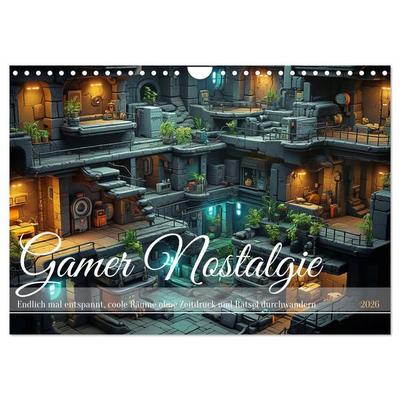 Gamer Nostalgie (Wandkalender 2026 DIN A4 quer), CALVENDO Monatskalender