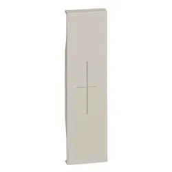 Legrand KM06MH LivingNow 1-modulige Tastenabdeckung My Home mit Symbol ”Stop”, Farbe Sand